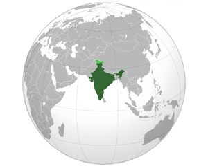 india in Globe